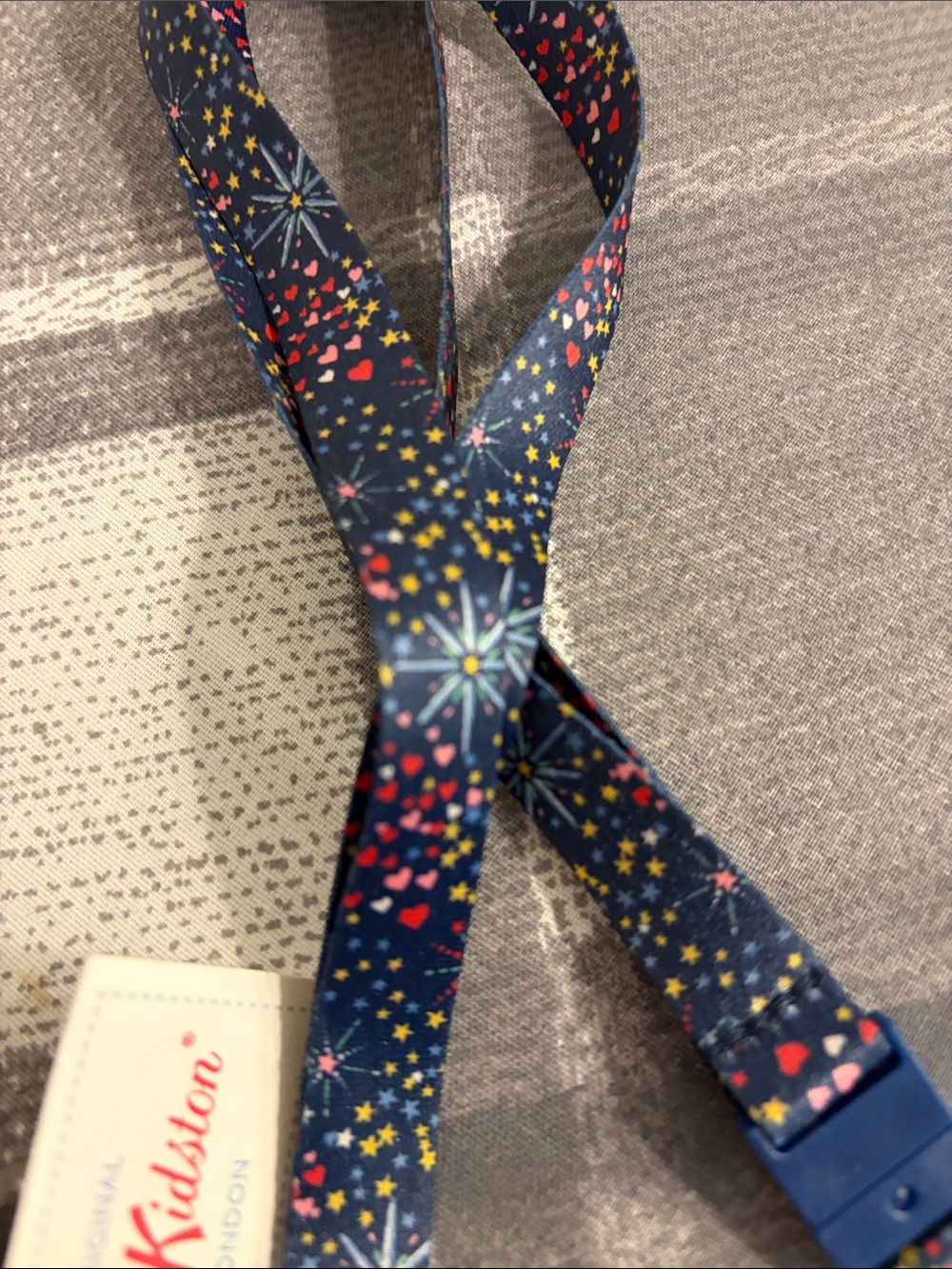 Cath Kidston “Modern Vintage” Lanyard Hearts & Stars NWT 🌟 ❤️ - Picture 2 of 2